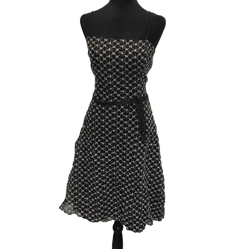 laundry by shelli segal dress 10 Black/white Aline Strapless
